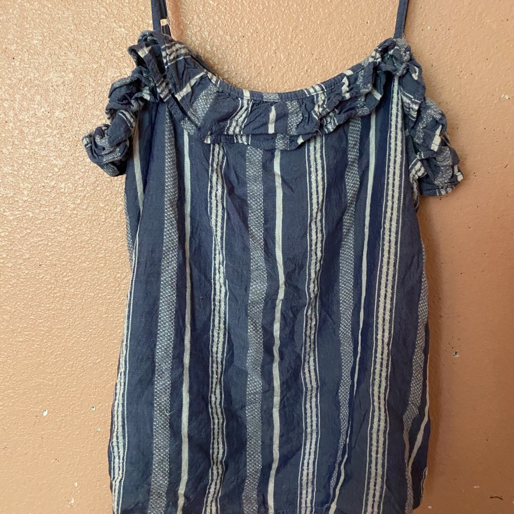 Striped off the shoulder top
